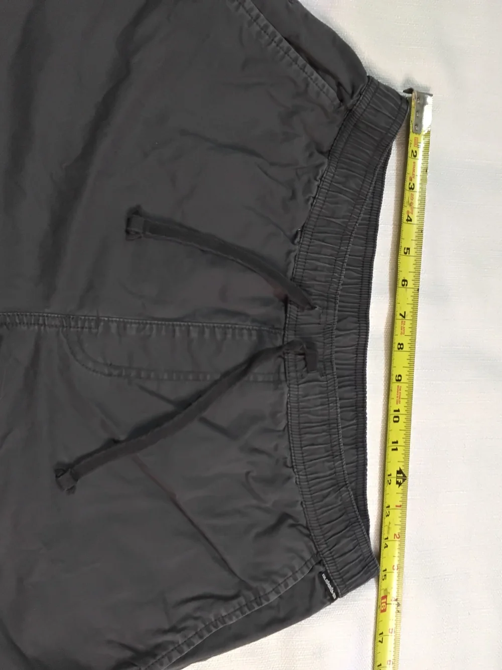 Quiksilver DNA Beach Pants Men's Charcoal Gray Drawstring Sz M.